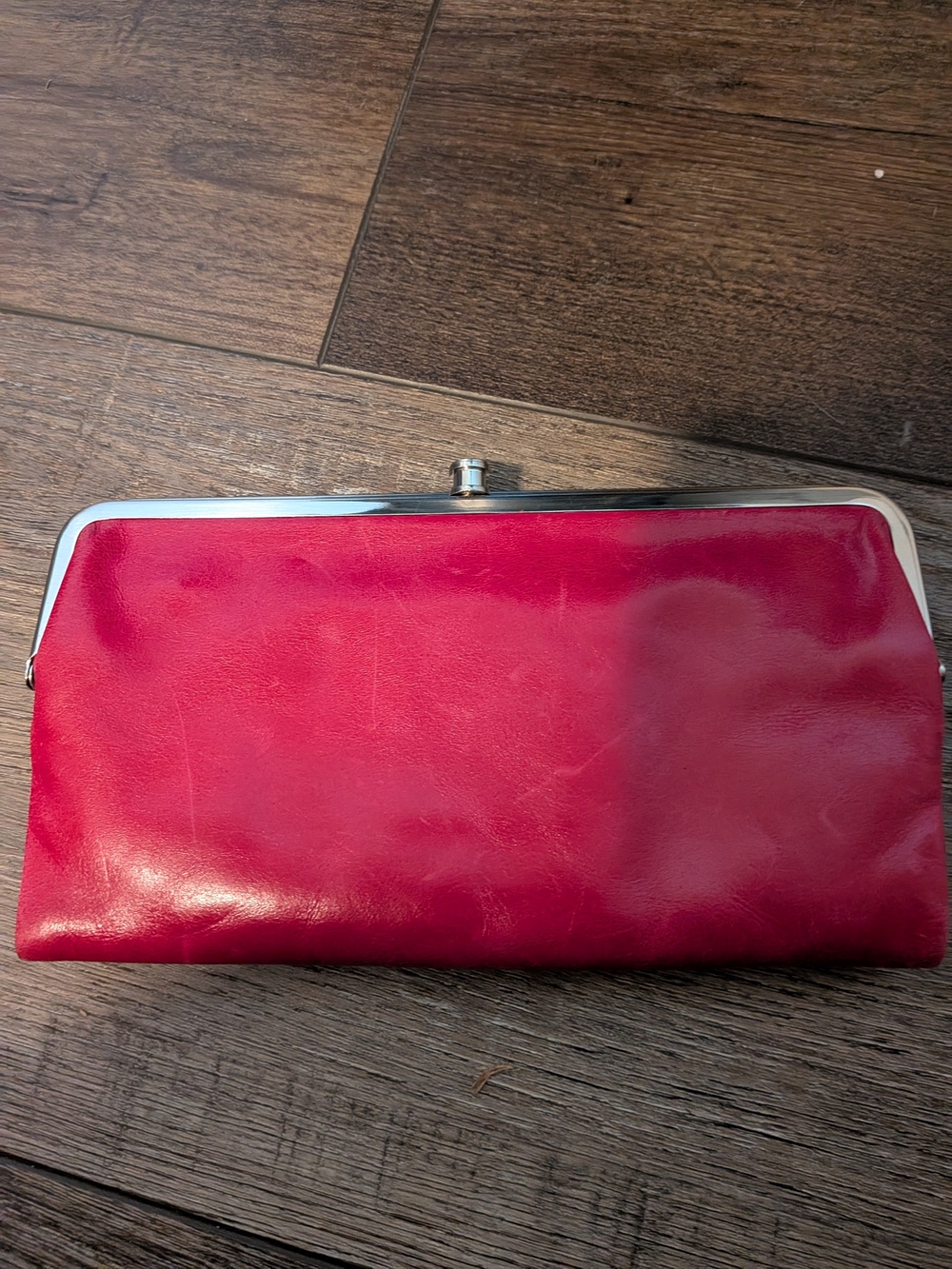 HOBO Hot Pink Kiss-Lock Clutch
